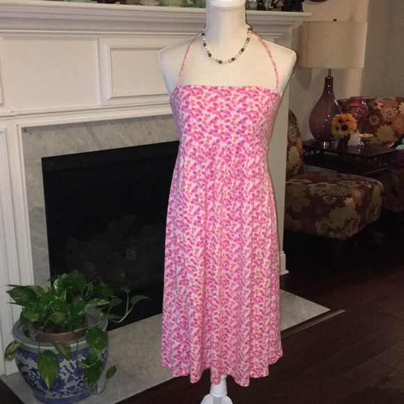 Lilly Pulitzer Dress size L pink orange white